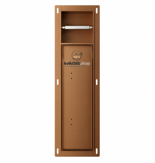 Kvik058 Inbouw Toiletrol- en Borstelhouder Betegelbaar